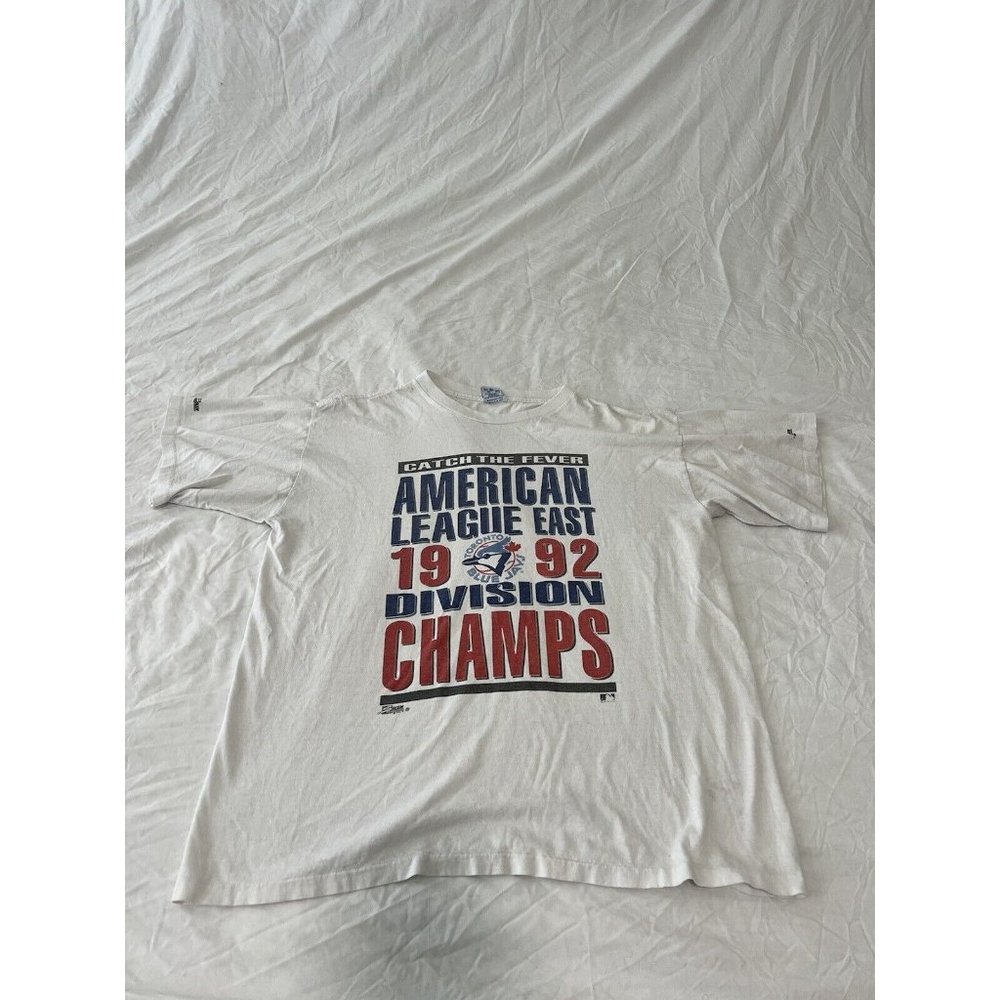 Vintage Toronto Blue Jays 1992 World Series Champs T-Shirt. Salem Sports Xl 5d